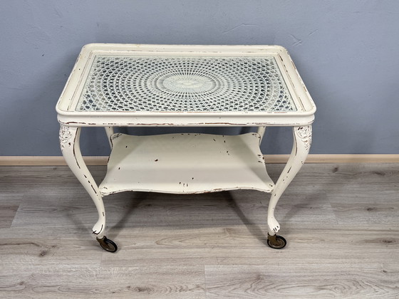 Image 1 of Chippendale serving trolley with webbing top