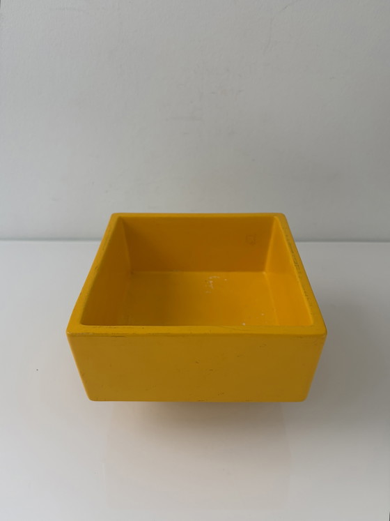 Postmoderne Vazenset Geel Met Groen Dienblad – Decoratieve objecten, Ceramic, Metal (photo 10 of 15)