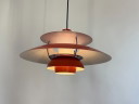 Louis Poulsen PH5 dänische Pendelleuchte rot