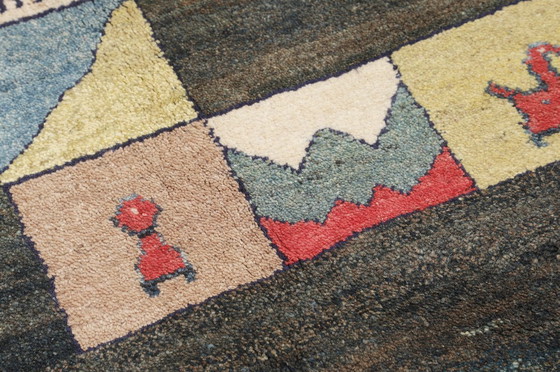 Image 1 of Origineel Perzisch tapijt Gabbeh Ghashghai oosters tapijt 301 cm x 222 cm oud natuurlijk