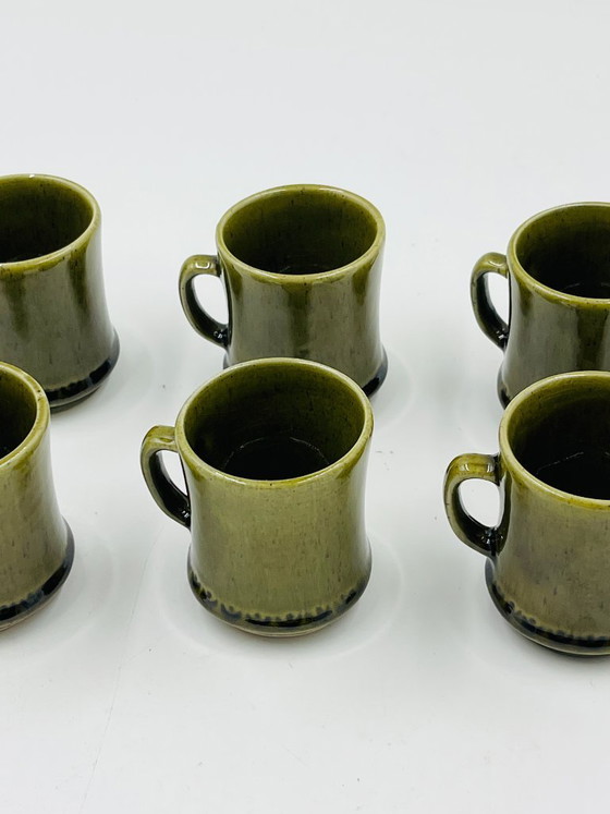 Image 1 of Set 6 Tazzine Espresso Deco Hälsingborg Bari 15/1 Oliva