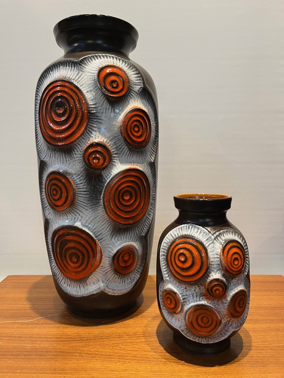 Image 1 of 2x Bay Keramik Vases