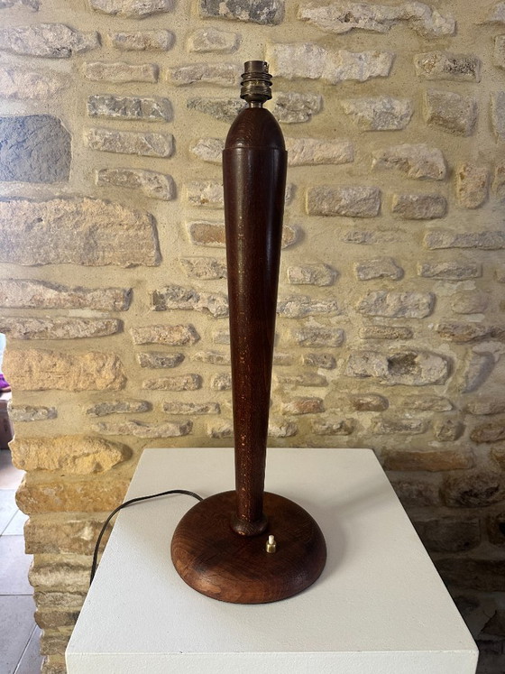 LAMPE ART DECO – Textile, Bois (photo 9 of 16)