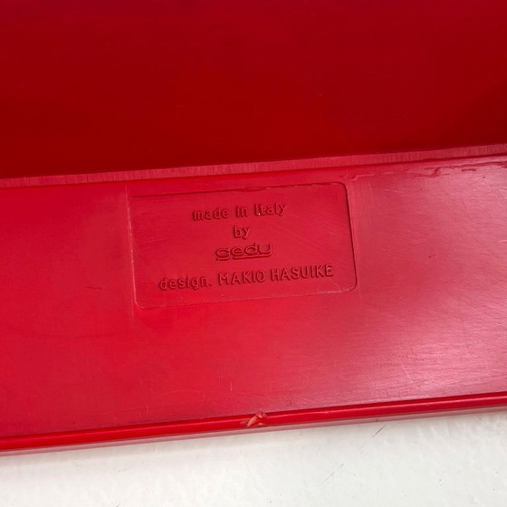 Image 1 of Roter Regenschirmhalter oder Papierkorb von Makio Hasuike für Gedy, 1970er Jahre