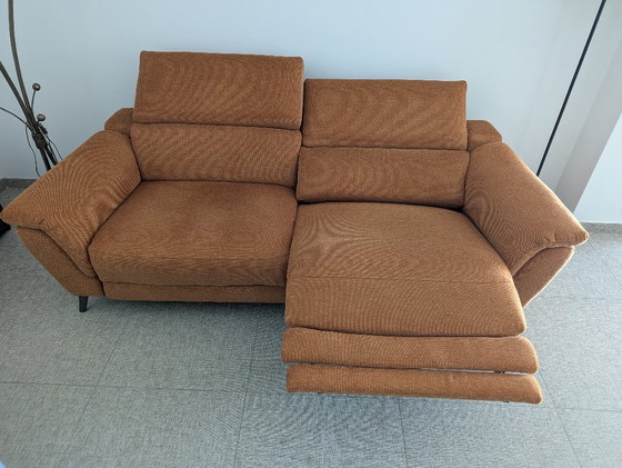 Image 1 of Sofá de tela VIRGINIA Centro de cuero