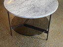 Leolux Tampa round coffee table double marble