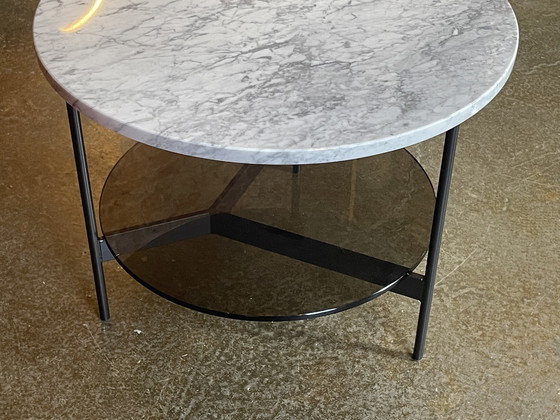 Image 1 of Leolux Tampa round coffee table double marble