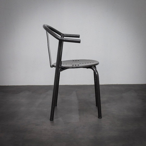 Image 1 of Raro set di 6 sedie da pranzo postmoderne "Maxmo" di Ikea, anni '80.