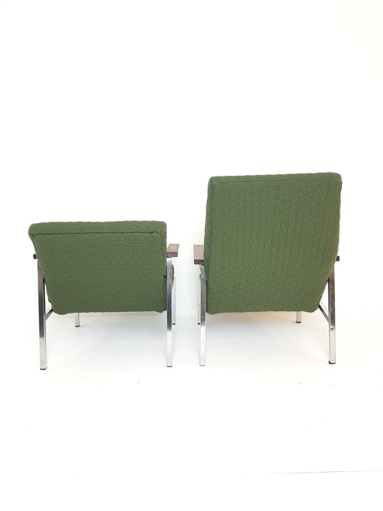SZ66 Et SZ67 Fauteuil Vintage Martin Visser Spectrum Kvadrat Febrik Récemment Rembourré – Iron, Polyester (photo 8 of 15)