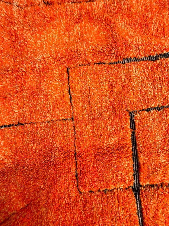 Image 1 of Orange Moroccan wool rug 260x350 cm