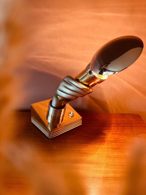 Lampe de table main dorée absolument unique !