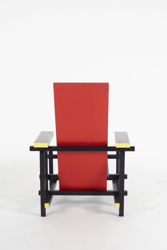 Image 1 of Rietveld Red & Blue Chair Replica