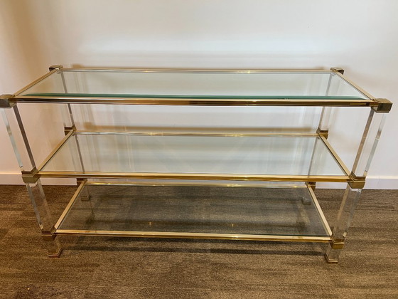 Image 1 of Pierre Vandel Paris vintage drie lagen etagere, tafel
