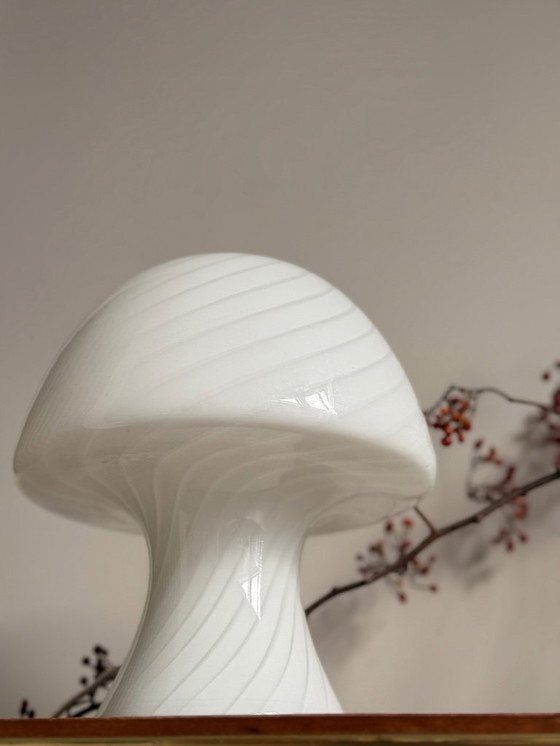 Image 1 of Vintage mushroom table lamp - Murano glass - 1970s