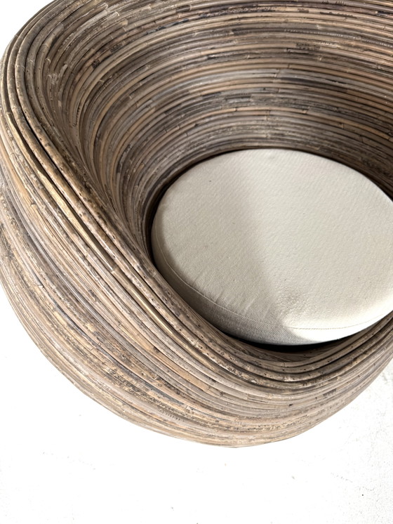 Image 1 of 2x poltrone vintage in vimini a matita, Gabrielle Crespi anni '60