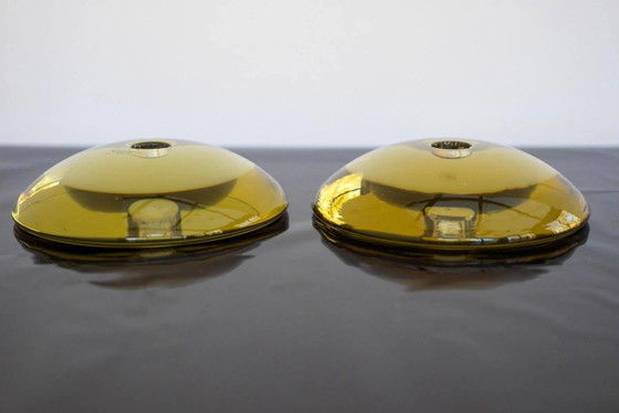 Image 1 of Bougeoirs en verre par Anne Nilsson pour Kosta, années 2000, set de 2