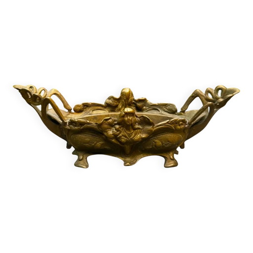 Messing Plantenbak Art Nouveau Jugendstil
