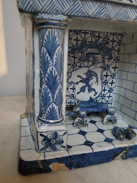 Image 1 of Delfts blauw - Miniatuur schouw - 18e eeuw (Ref 3875)