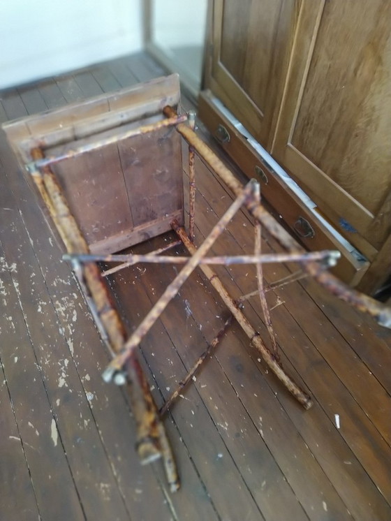 Image 1 of Bamboe Tafeltje Antiek