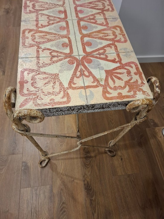 Image 1 of Console ancienne du milieu du siècle