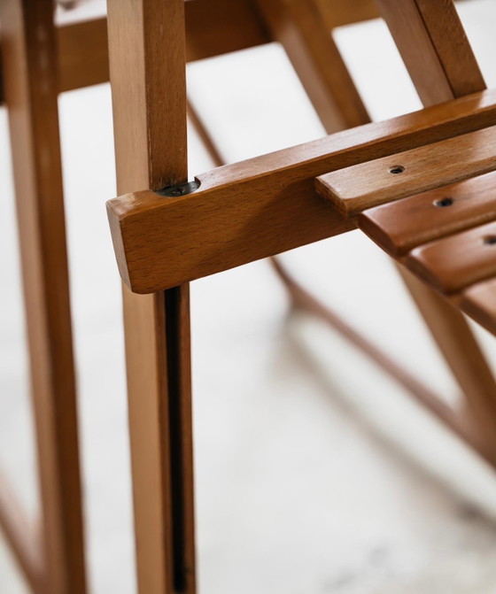 Image 1 of Aldo Jacober voor Alberto Bazzani: 4 Trieste-stoelen, vintage design uit de jaren 60.