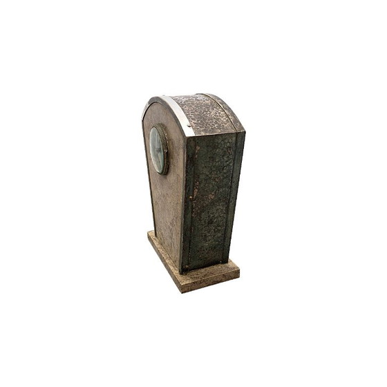 Frans Art Deco Marmeren Pendule, Jaren 20/30 – Decoratieve objecten, Marble, Brass (photo 3 of 7)