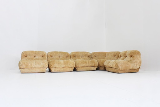 Italian Nuvolone Modular Sofa by Rino Maturi for Mimo Padova, 1970s – modulaire banken, Textile