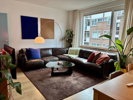 Image 1 of Canapé d'angle vintage en cuir des années 70