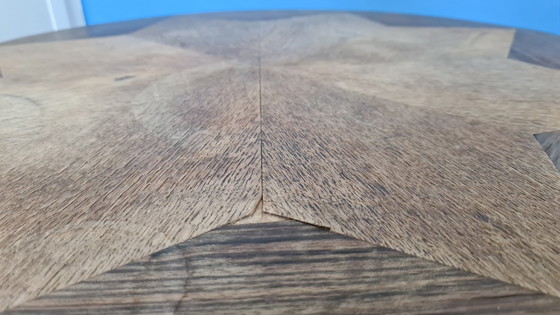 Image 1 of Amsterdam School style side table with star-shaped top