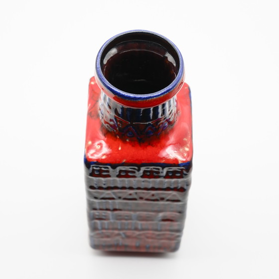 Image 1 of Vase Retro BAY Céramique DUO 606-30 + 70-25 Fat Lava Vintage 60s WGP Mid Century