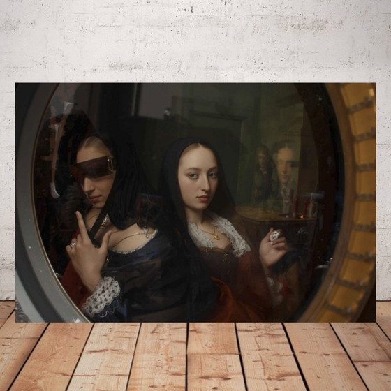 Image 1 of Photo imprimée sur plexiglass / Art baroque revisitée / Edition limitée / Decoration originale