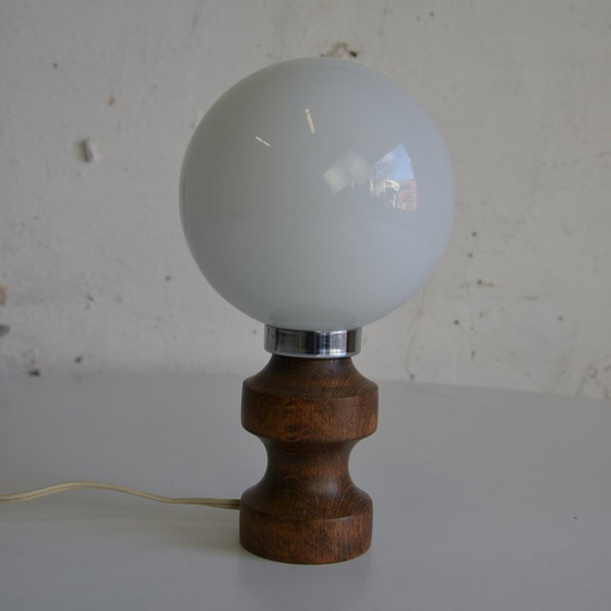 Image 1 of wooden table light