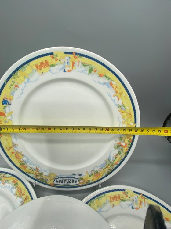 4 grote Lustucru Limoges porseleinen borden, gelimiteerde editie – Decoratieve objecten, Porcelain (photo 6 of 6)