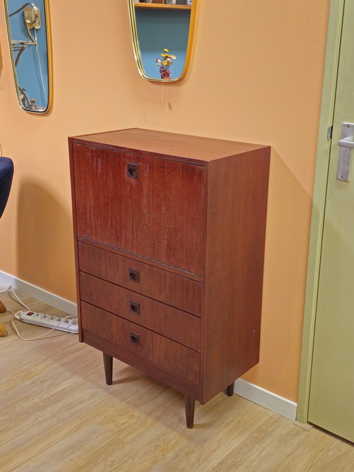 Cassettiera vintage, mobile bar, mobile bar con specchio