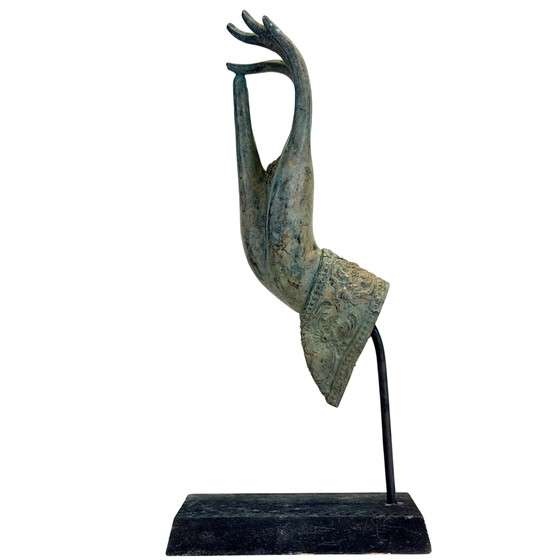 Antigua mano de Buda tailandesa de bronce – Vitarka Mudra – Siglo XIX – Esculturas, Bronze (photo 5 of 8)