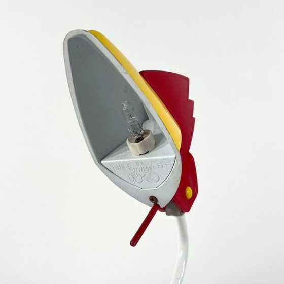 Image 1 of Red & Yellow Postmodern Toucan Table Lamp by Brilliant Leuchten Germany, 1980s