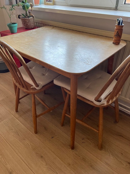 Table/bureau Pastoe avec chaises