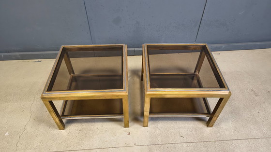 Image 1 of Pair of side tables by Jean Charles, 1970s 