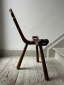 sedia popolare in legno
