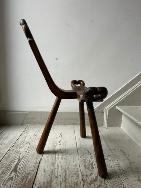 Image 1 of Houten volksstoel