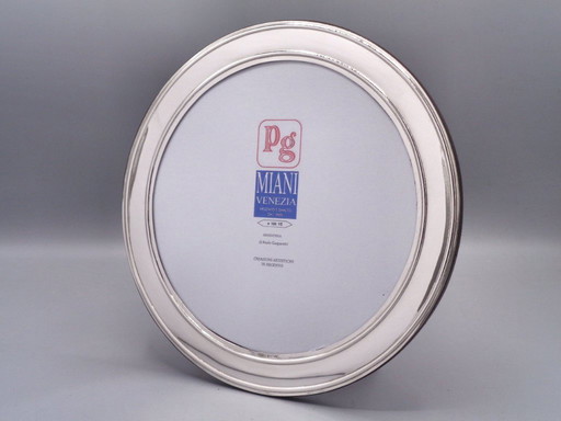 925er Silberrahmen, 17x17 cm, rund