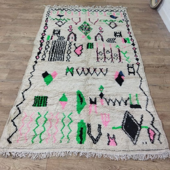 Image 1 of Authentiek Marokkaans Azilal-tapijt 260 x 150 cm – Handgemaakt Berber wollen tapijt