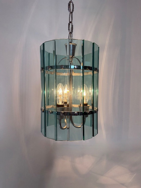 Image 1 of Mid-century Veca glass pendant lamp , 1970s , Italy