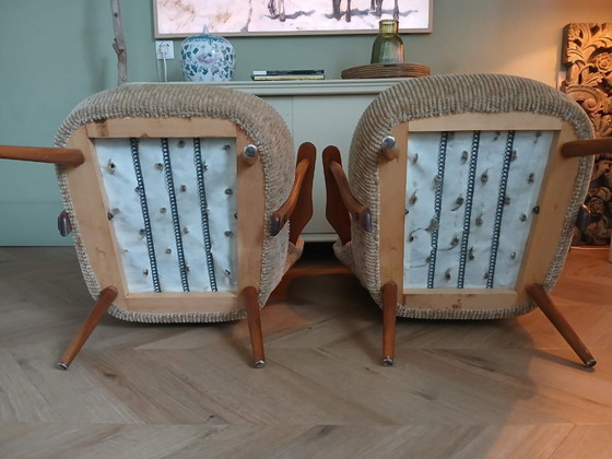 Image 1 of Set of 2 vintage cocktail club armchairs from Germany, 1960s