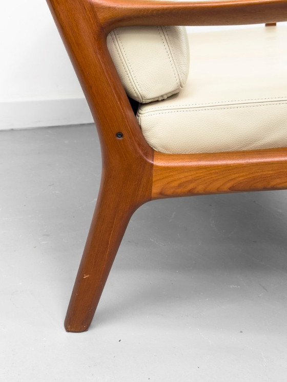 Canapé Senator 3 places en cuir et teck, par Ole Wanscher pour Cado, 1977 – Canapés 3 places, Leather (photo 15 of 26)