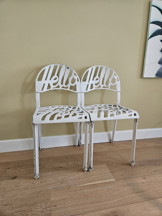 Image 1 of 2x Artifort Aluminium-Stühle Hallo!