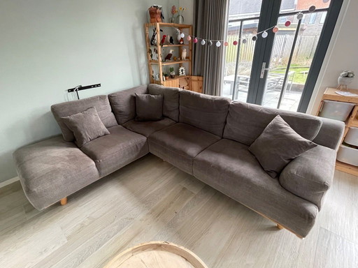 Goossens Ecksofa – Braun/Grau