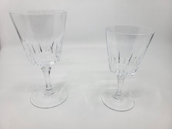 Image 1 of Arques crystal glassware service, Versailles pattern, France (set of 18)