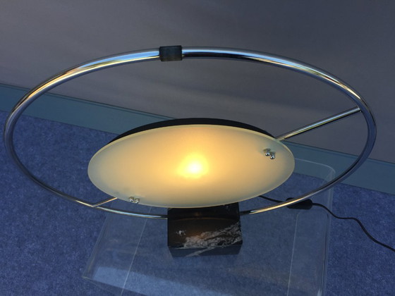 Image 1 of LUCIEN GAU LAMPE SATURNE VINTAGE