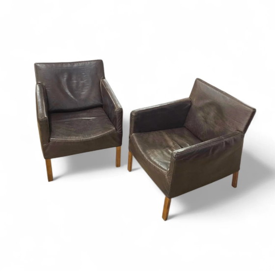 2 x Gerard van den Berg Coppola fauteuil lounge avec dossier flexible – Leather (photo 6 of 9)
